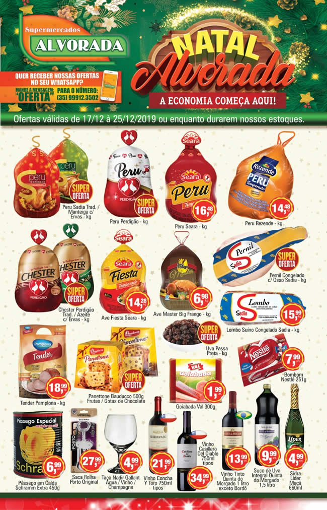 Confira as Ofertas de Natal dos Supermercados Alvorada Confira as Ofertas de Natal dos Supermercados Alvorada